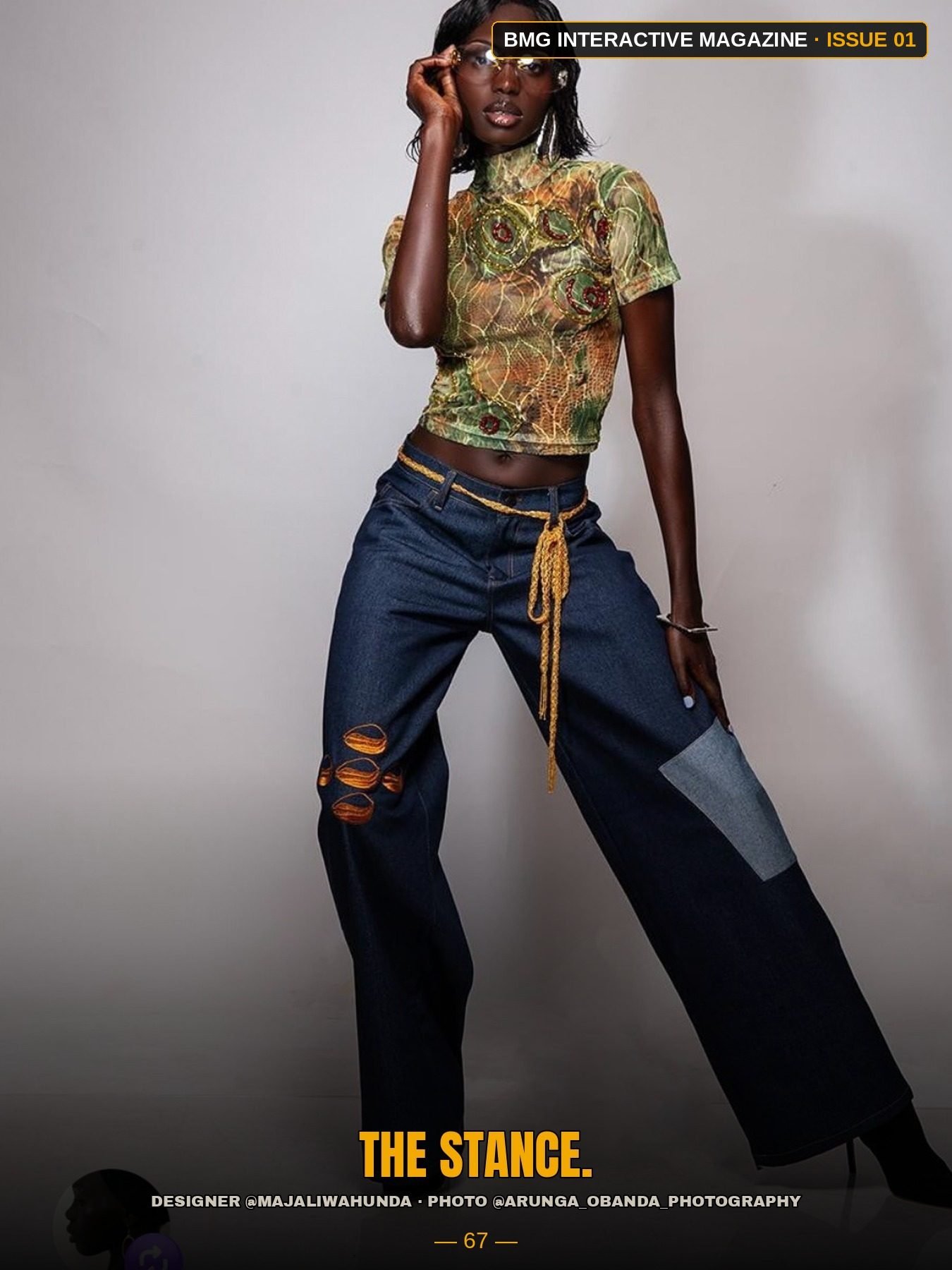 Adut Maria Agok — page 5 of her Issue 01 spread