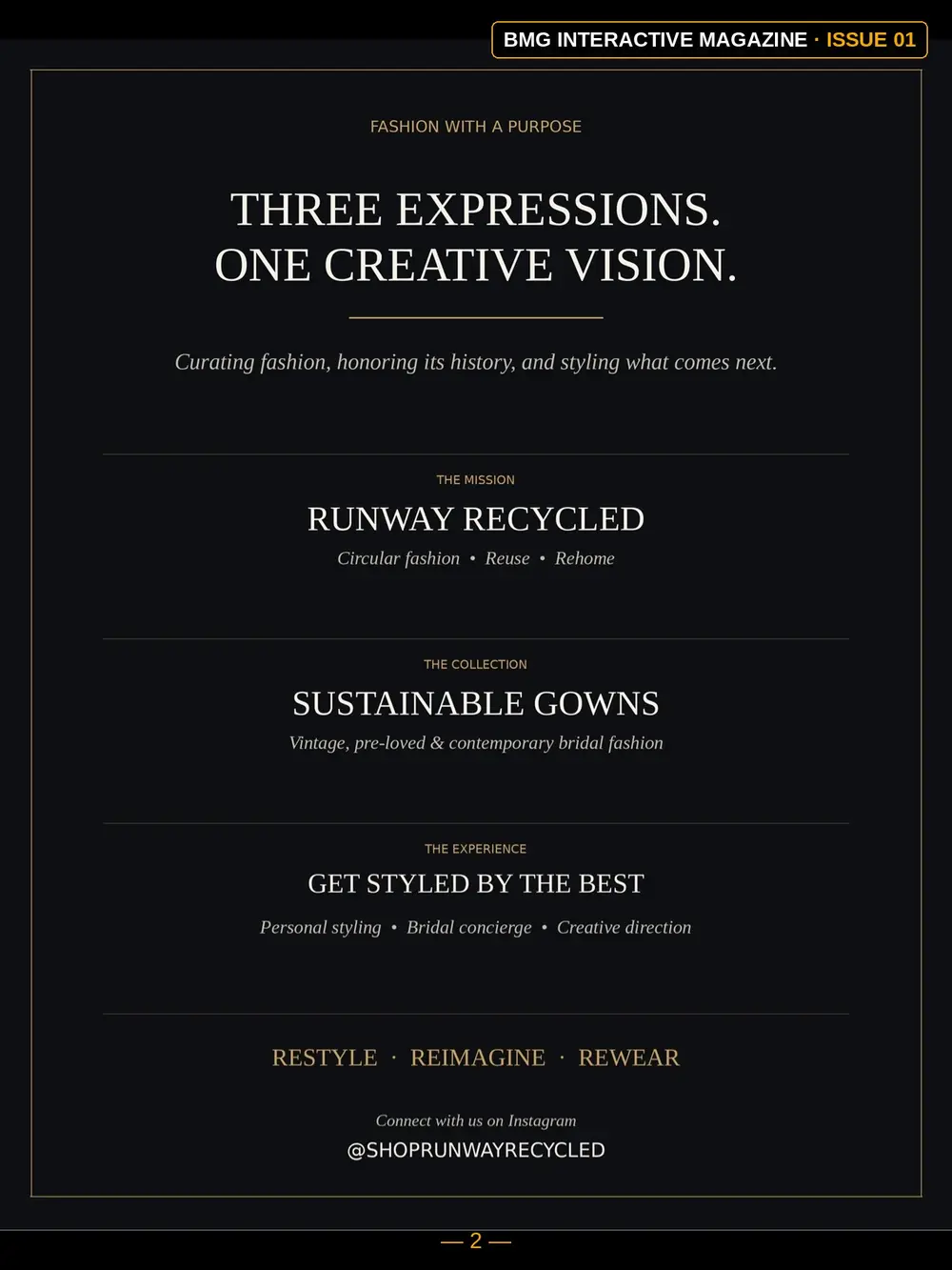 Bonita Best · Runway Recycled — Inside Front