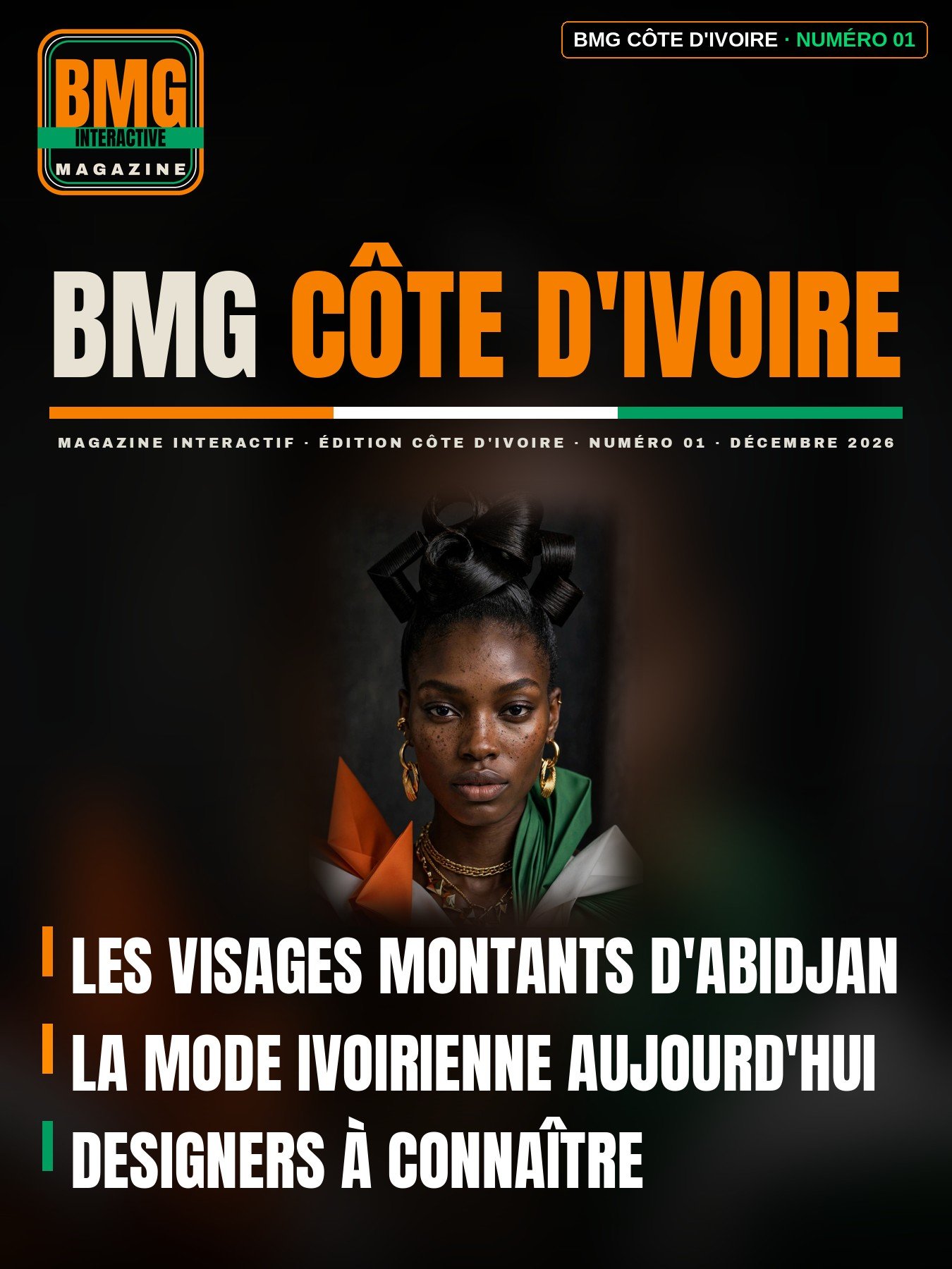 BMG Interactive Magazine — Côte d’Ivoire Edition, Issue 01 cover, December 2026