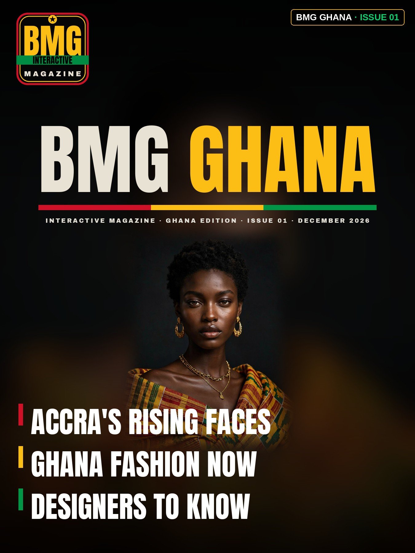 BMG Interactive Magazine — Ghana Edition, Issue 01 cover, December 2026