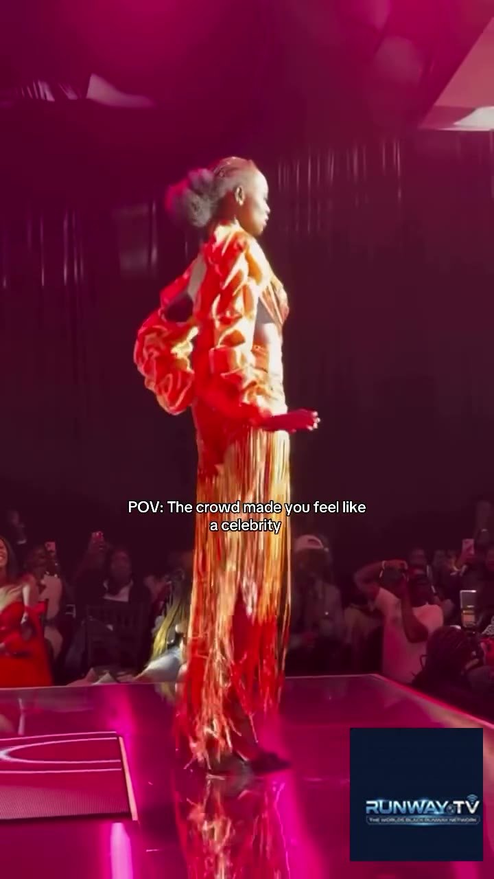 Adut — the walk, still from her Front Row Focus film
