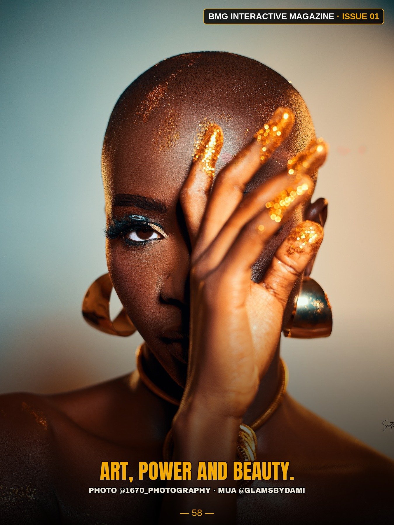 Lydia Adeolaa — page 2 of her Issue 01 spread