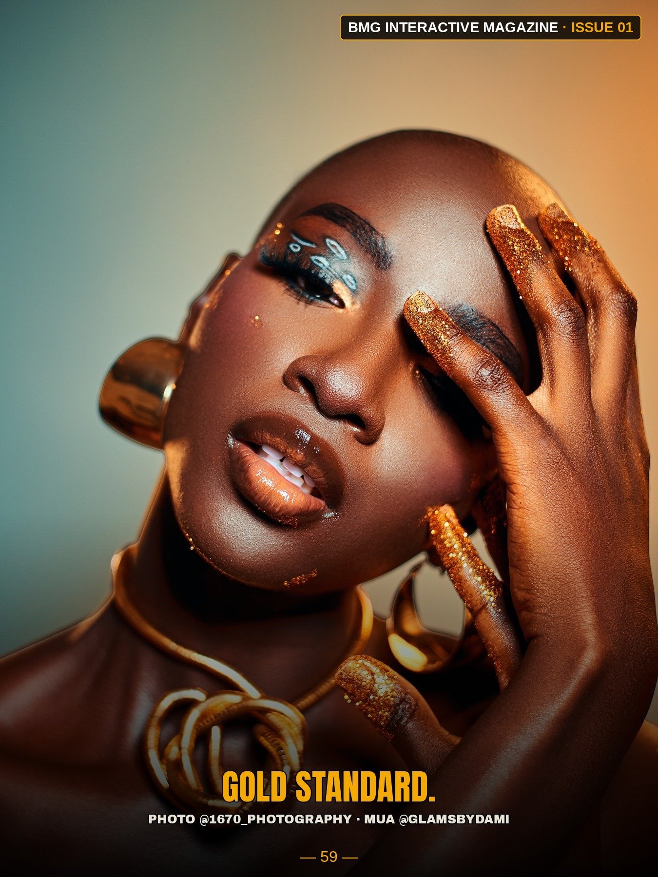 Lydia Adeolaa — page 3 of her Issue 01 spread